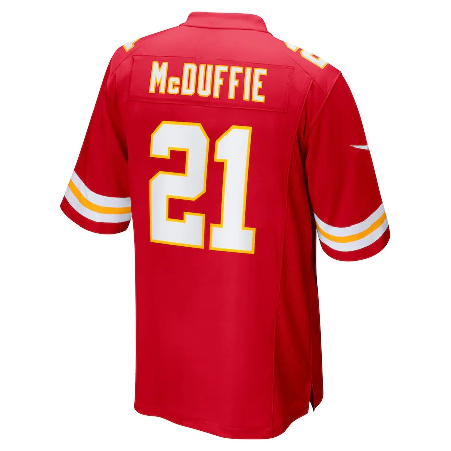 Custom #21 Red 2022 KC Football Shirt Top
