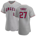 LA.Angels #27 Mike Trout Player Gray Road Elite Baseball Jerseys