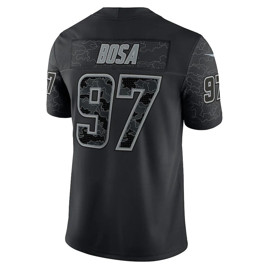 Custom #97 Black LAC Football Shirt Top