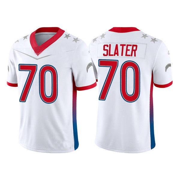 Custom #70 White 2022 LAC Football Shirt Top