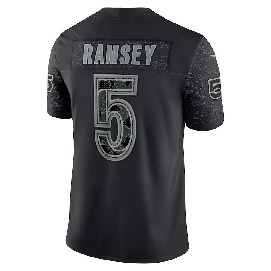Custom #5 Black LAR Football Shirt Top