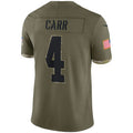 Custom #4 Olive 2022 LV Football Shirt Top