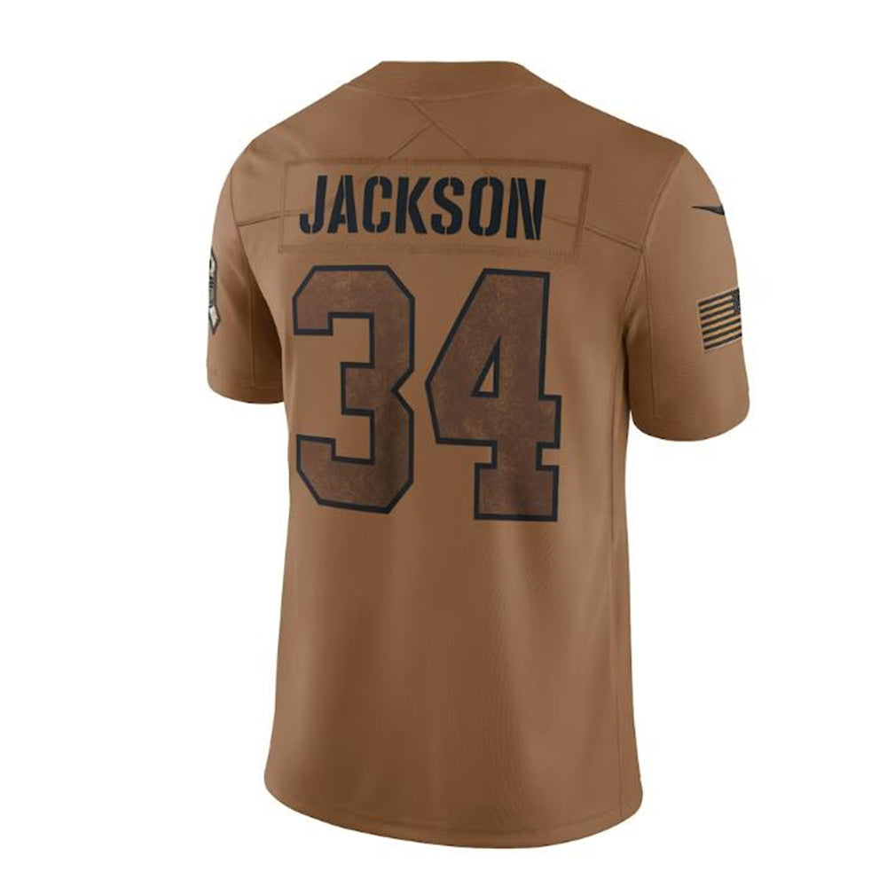 Custom #34 Brown 2023 LV Football Shirt Top