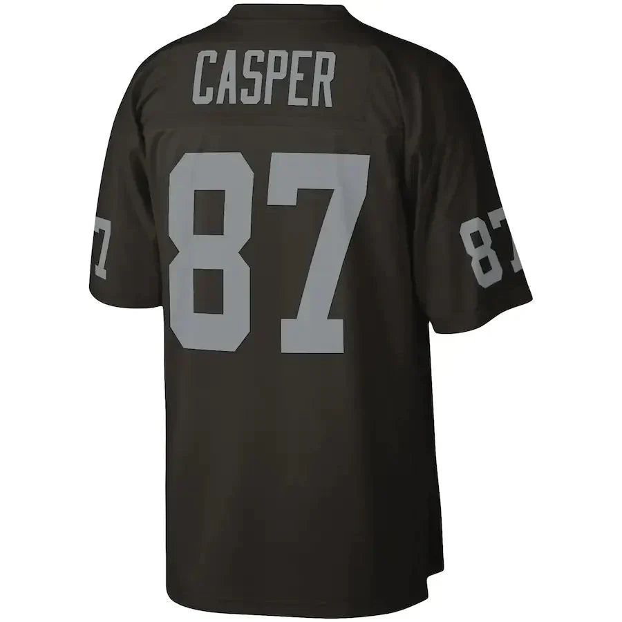 Custom #87 Black 1976 LV Football Shirt Top