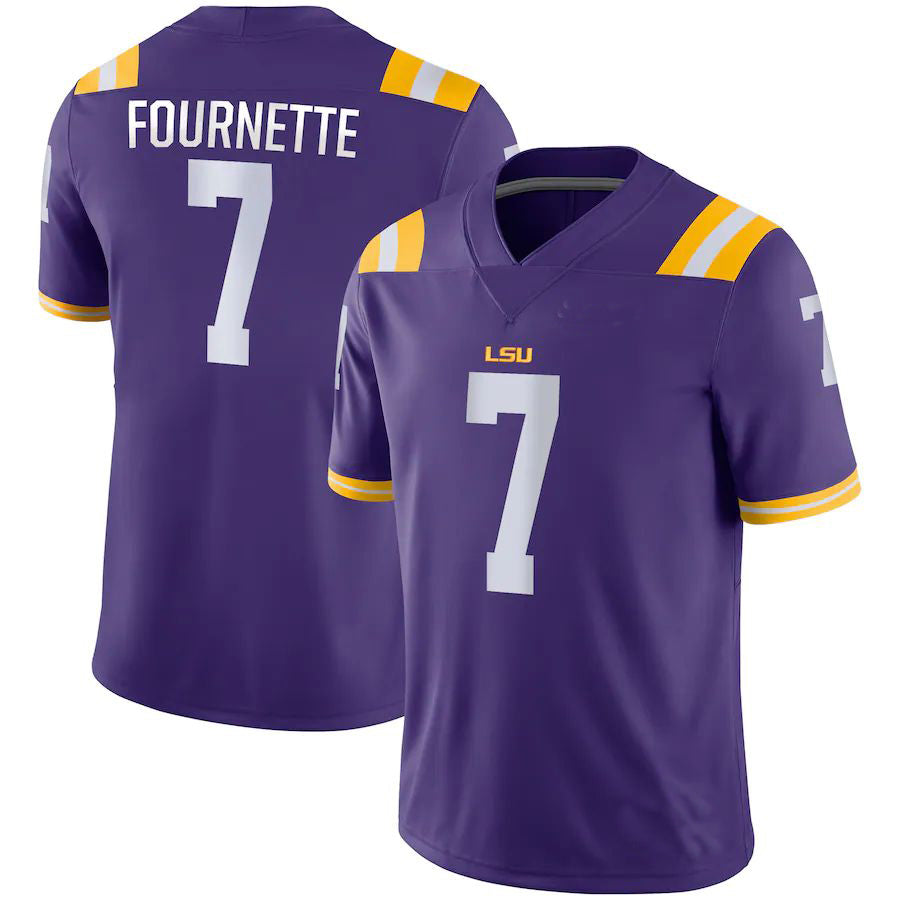 Custom #7 Purple Football Shirt Top