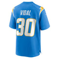 Custom #30 Powder Blue LAC Football Shirt Top