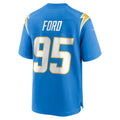 Custom #95 Powder Blue LAC Football Shirt Top