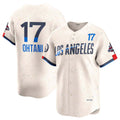 Custom #17 Cream 2024 City Connect World Series Champions LAD Baseball Shirt Top