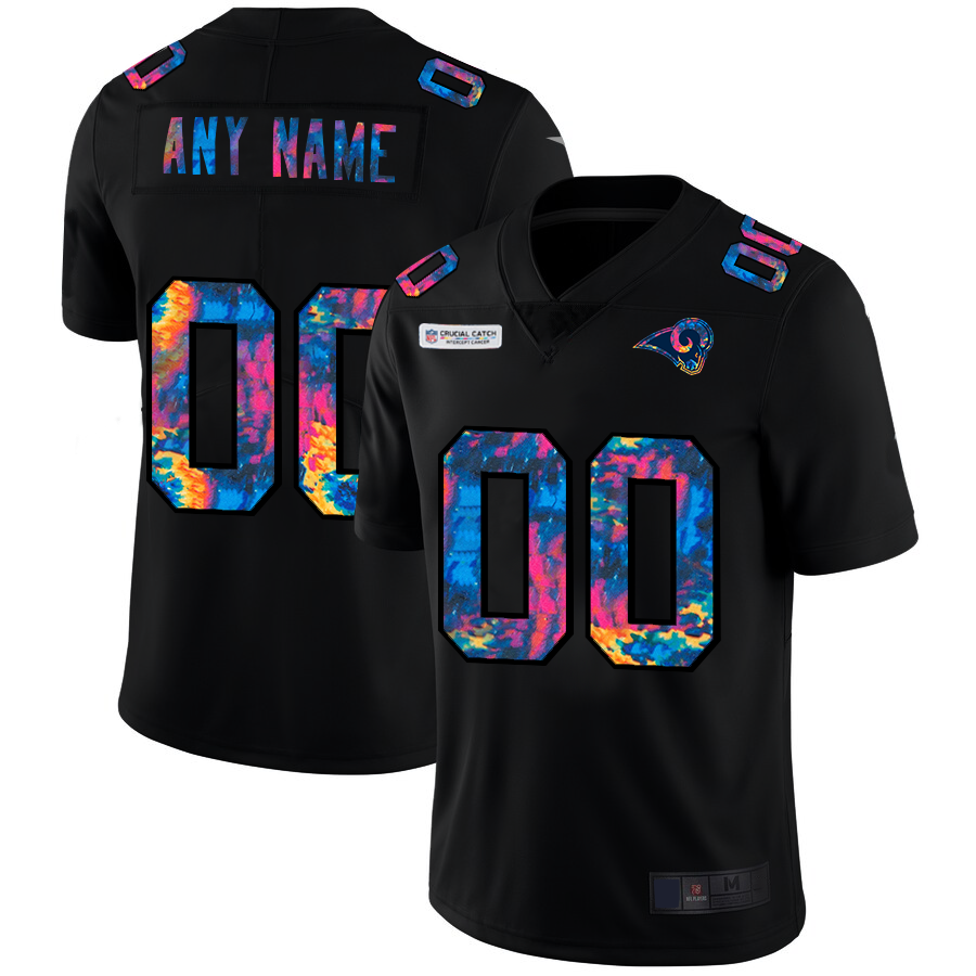 Custom Black 2020 LAR Football Shirt Top