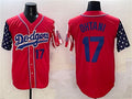 Custom #17 Red LAD Baseball Shirt Top