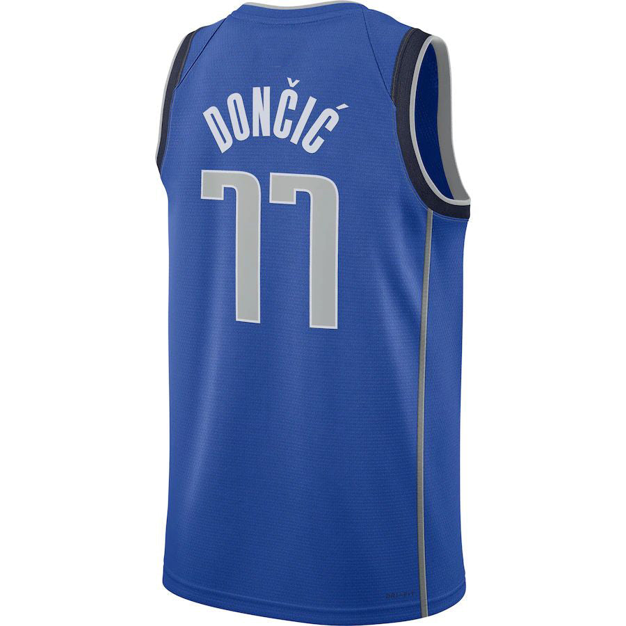 Custom #77 Blue 2021 DAL Basketball Shirt Top