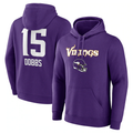 Custom #15 Purple MIN Football Shirt Top