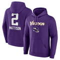 Custom #2 Purple MIN Football Shirt Top