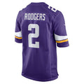 Custom #2 Purple MIN Football Shirt Top