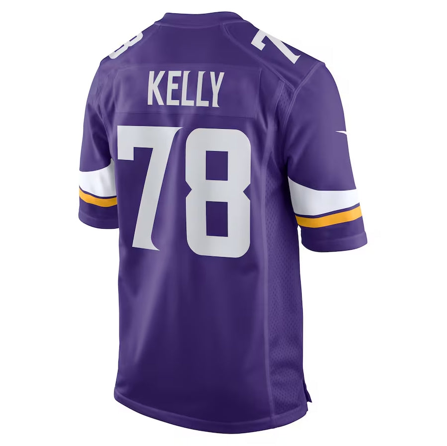 Custom #78 Purple MIN Football Shirt Top