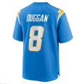 Custom #8 Powder Blue LAC Football Shirt Top