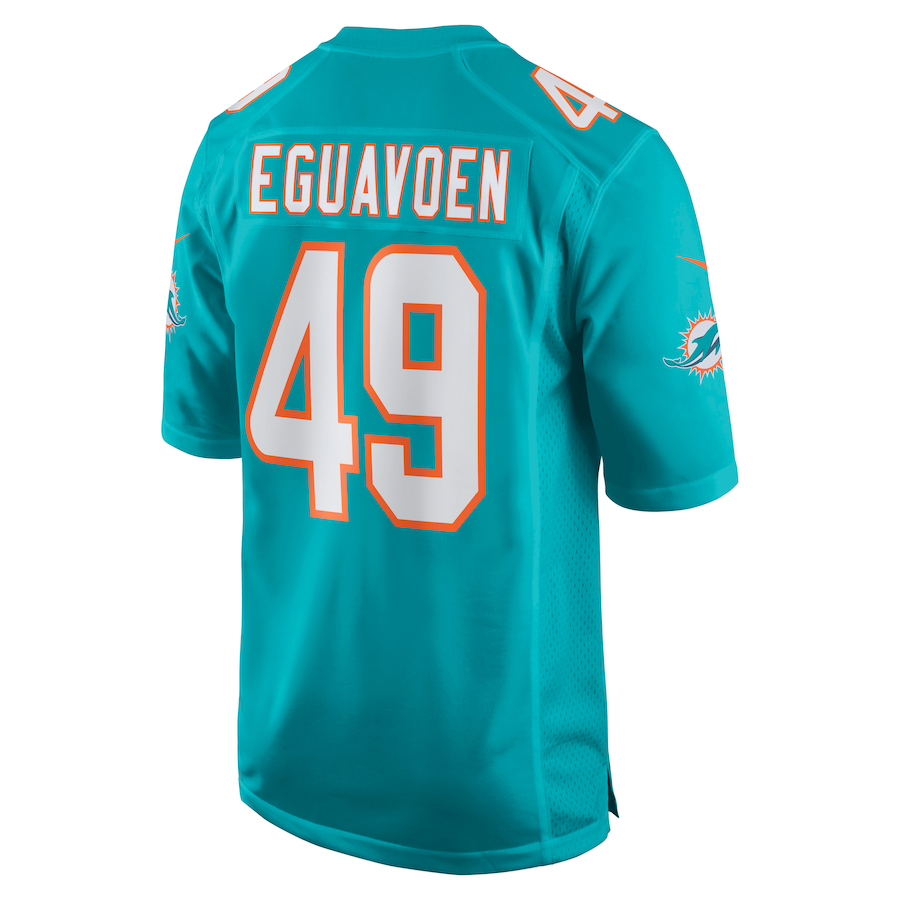 Custom #49 Aqua MIA Football Shirt Top
