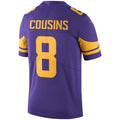 Custom #8 Purple MIN Football Shirt Top