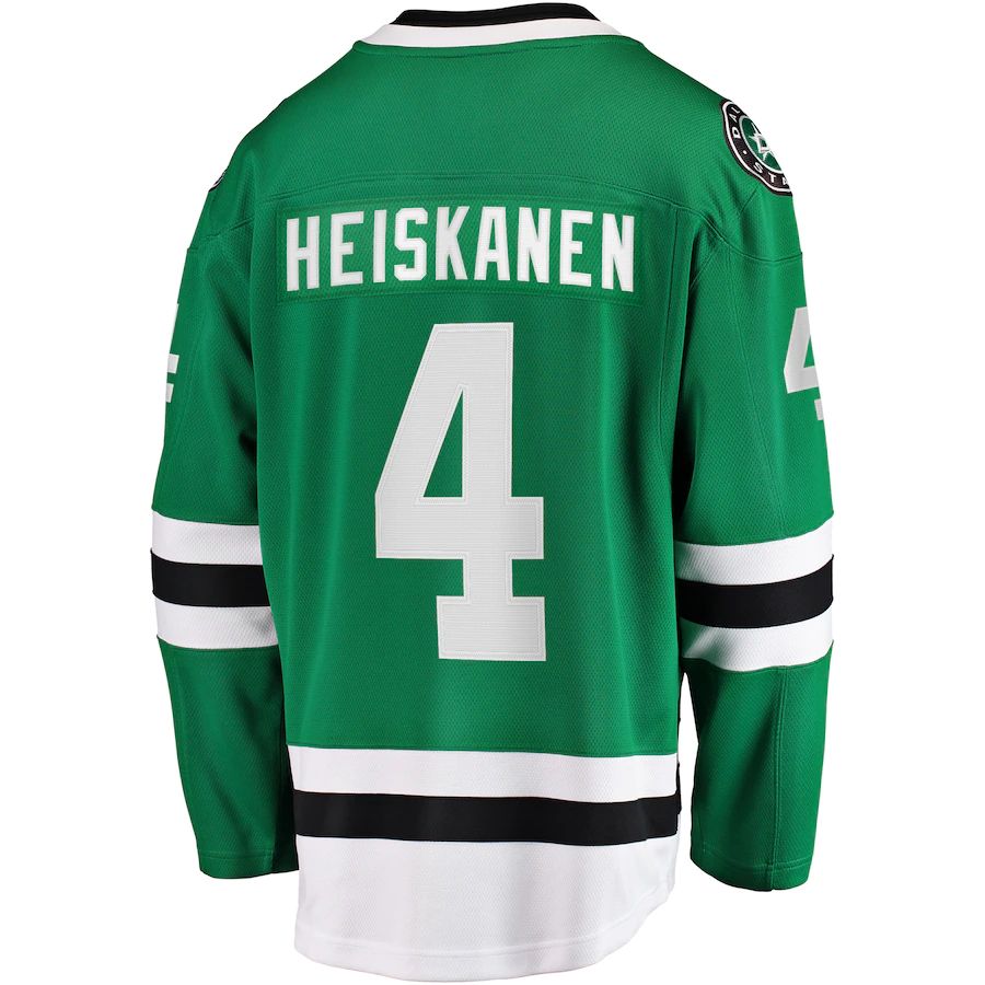 Custom #4 Green DAL Hockey Shirt Top