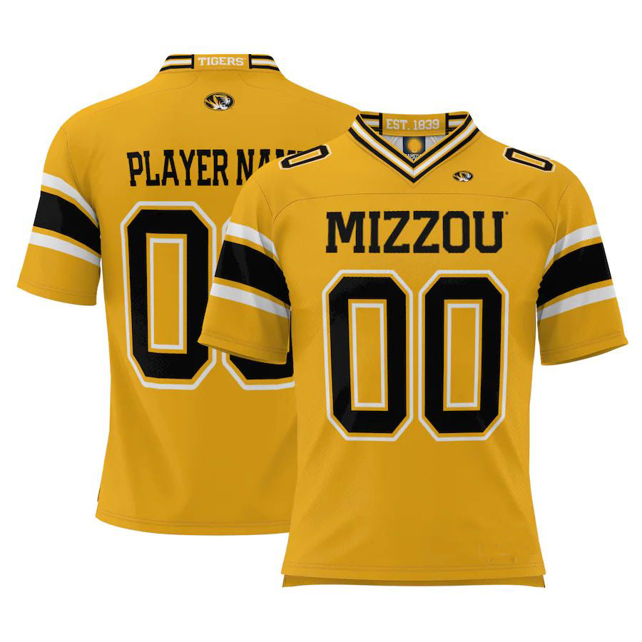Custom Gold Football Shirt Top