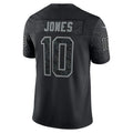 Custom #10 Black NE Football Shirt Top