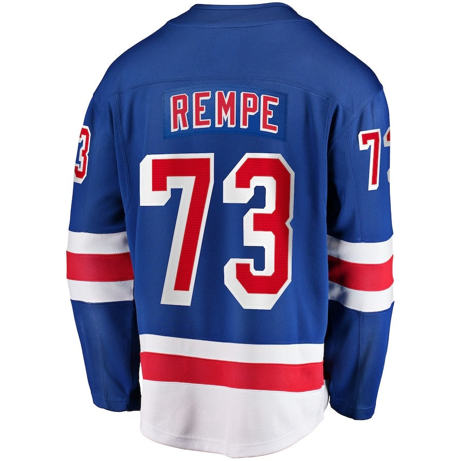 Custom #73 Blue Hockey Shirt Top