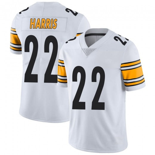 Custom #22 White PIT Football Shirt Top