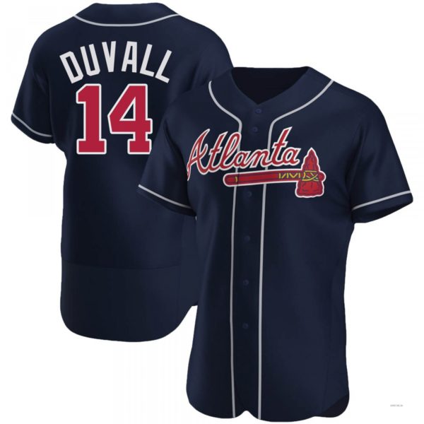 Custom #14 Navy ATL Baseball Shirt Top