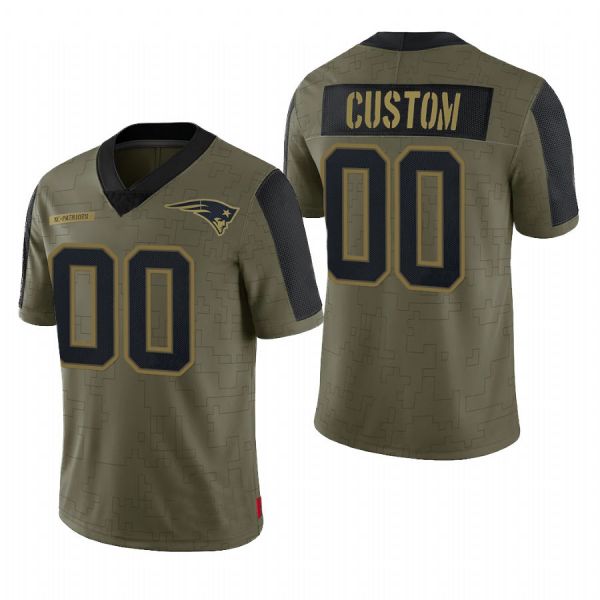 Custom Olive 2022 NE Football Shirt Top