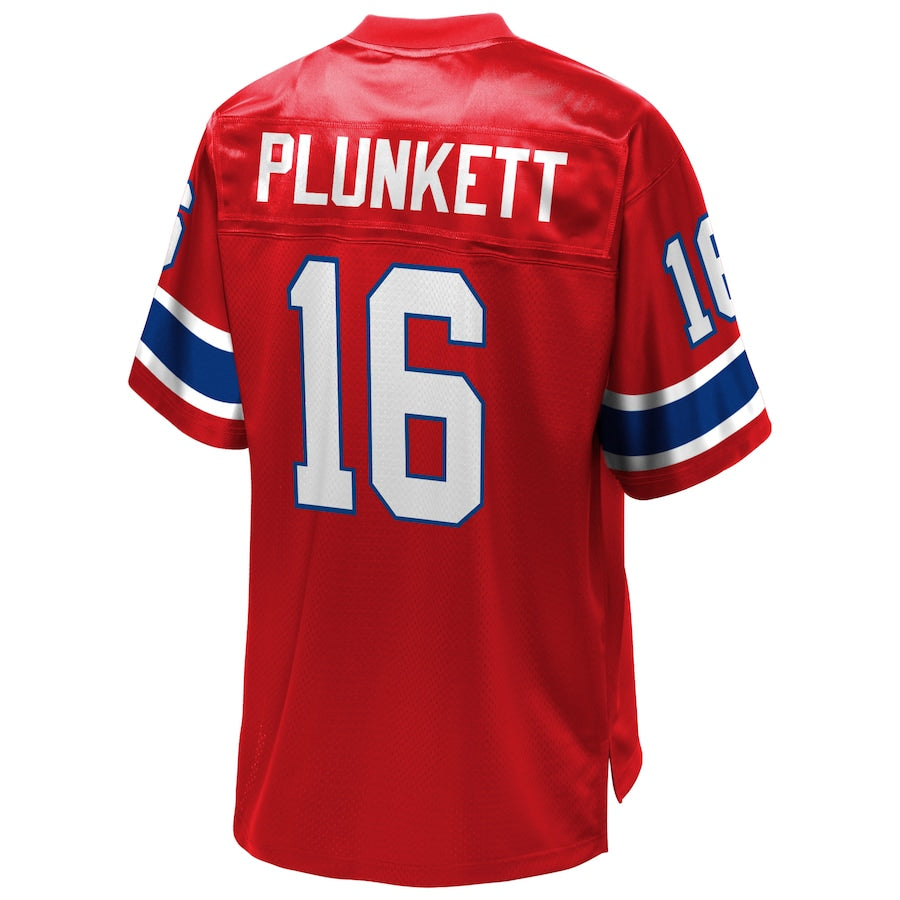Custom #16 Red NE Football Shirt Top