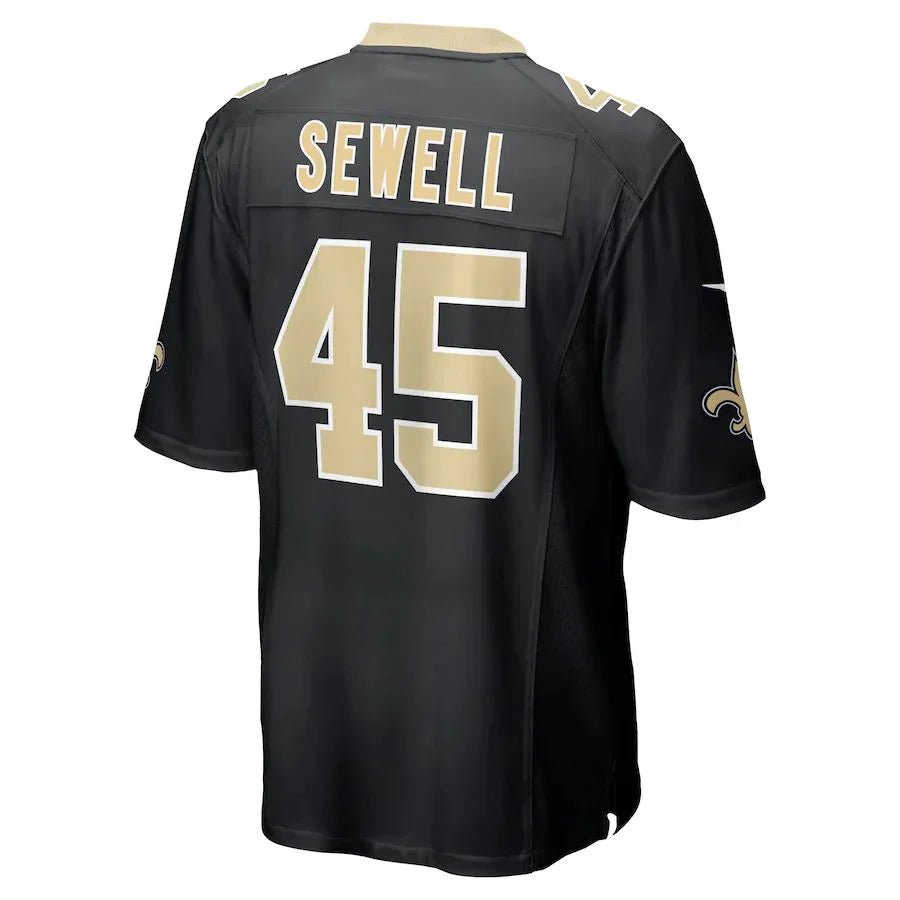 Custom #45 Black NO Football Shirt Top
