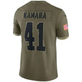 Custom #41 Olive 2022 NO Football Shirt Top