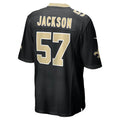 Custom #57 Black NO Football Shirt Top
