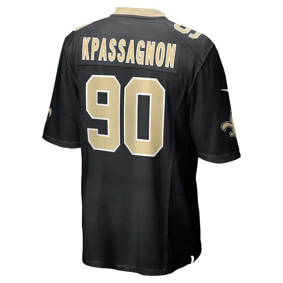 Custom #90 Black NO Football Shirt Top