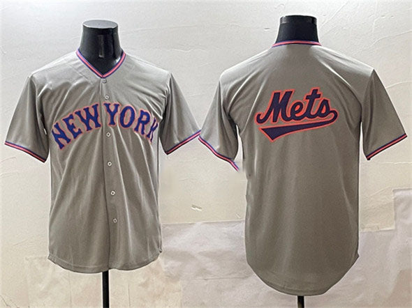 Custom Gray 2025 NYM Baseball Shirt Top