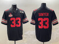 Custom #33 Black 2025 Football Shirt Top
