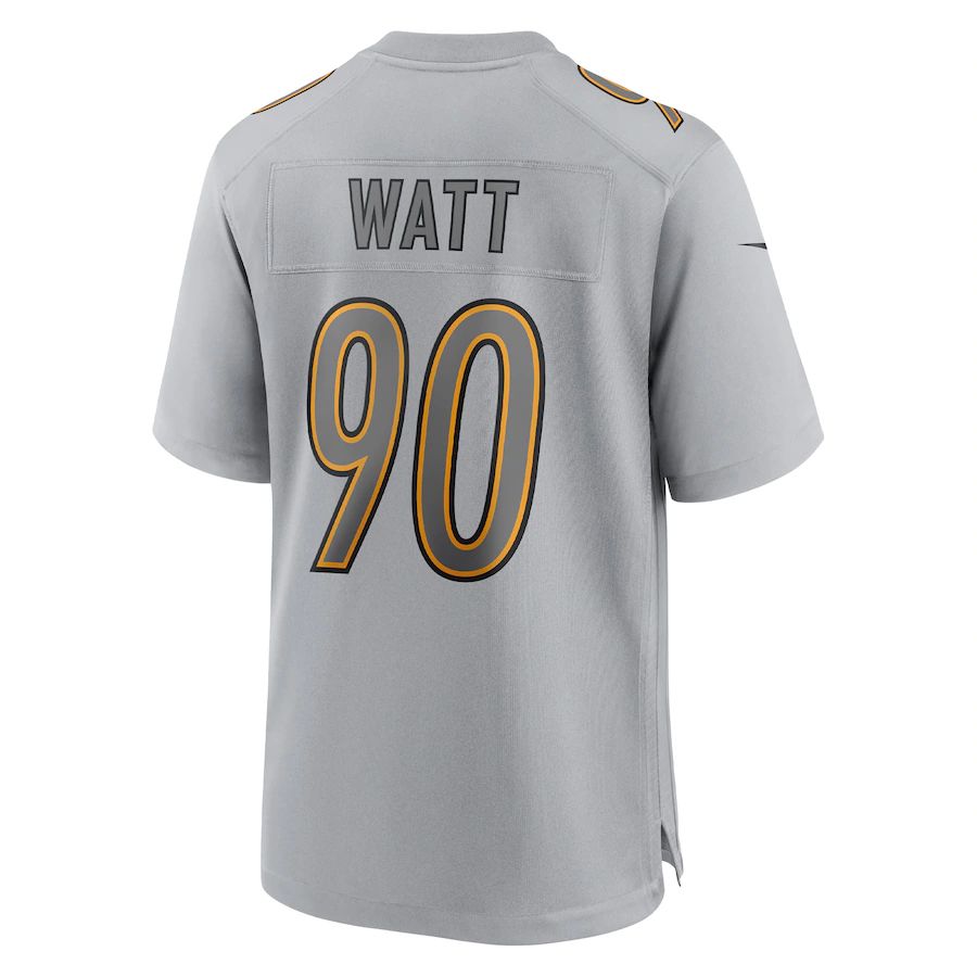 Custom #90 Gray PIT Football Shirt Top