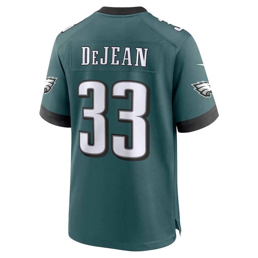 Custom #33 Green 2024 PHI Football Shirt Top