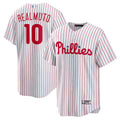 Custom #10 White PHI Baseball Shirt Top