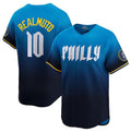 Custom #10 Blue 2024 City Connect PHI Baseball Shirt Top