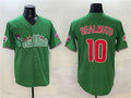 Custom #10 Green PHI Baseball Shirt Top