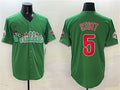 Custom #5 Green PHI Baseball Shirt Top