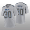 Custom #30 Gray IND Football Shirt Top