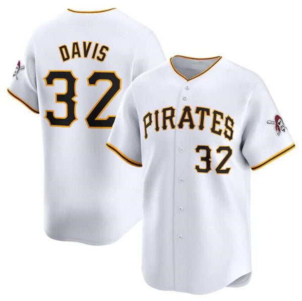 Custom #32 White PIT Baseball Shirt Top