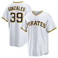 Custom #39 White PIT Baseball Shirt Top