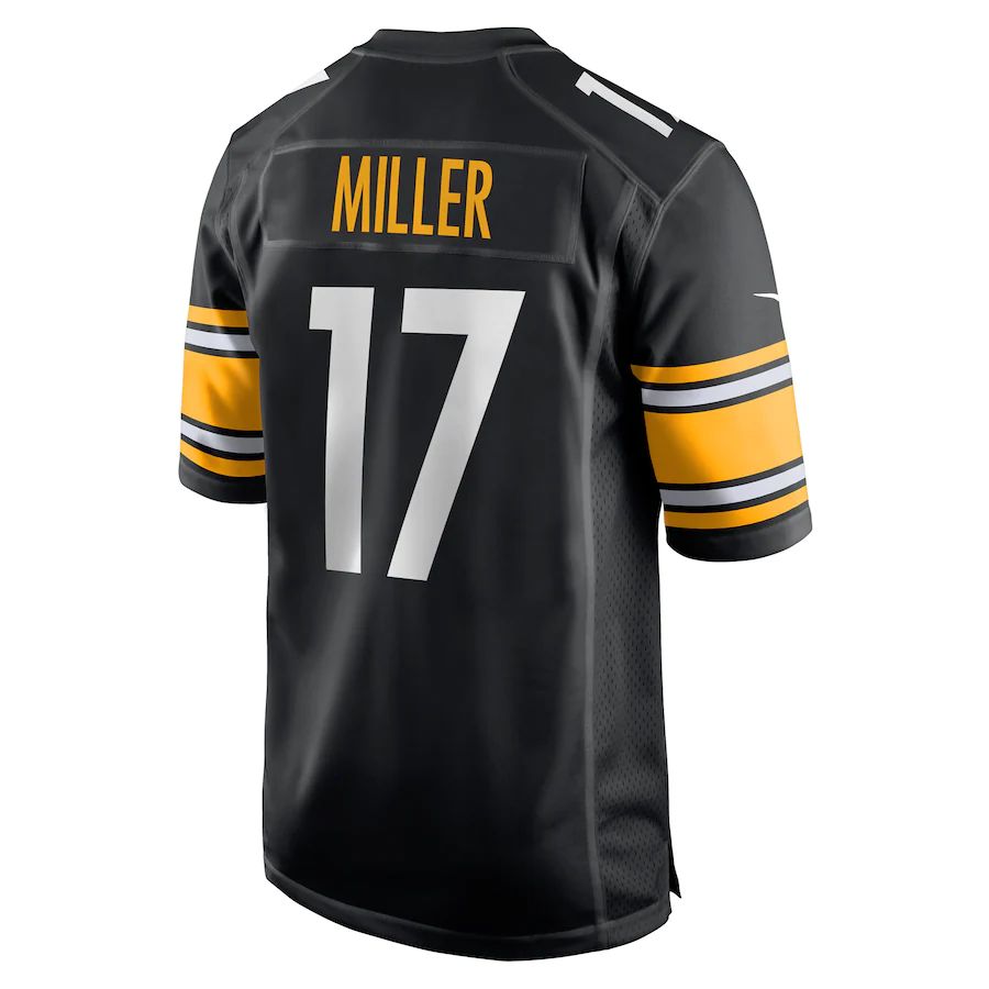 Custom #17 Black PIT Football Shirt Top