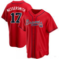Custom #17 Red ATL Baseball Shirt Top