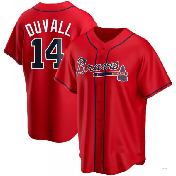 Custom #14 Red ATL Baseball Shirt Top