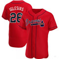 Custom #26 Red ATL Baseball Shirt Top