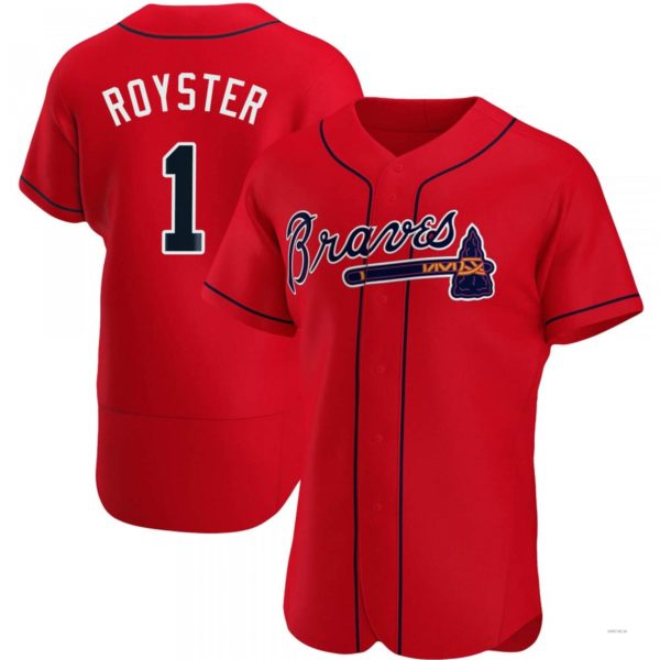 Custom #1 Red ATL Baseball Shirt Top
